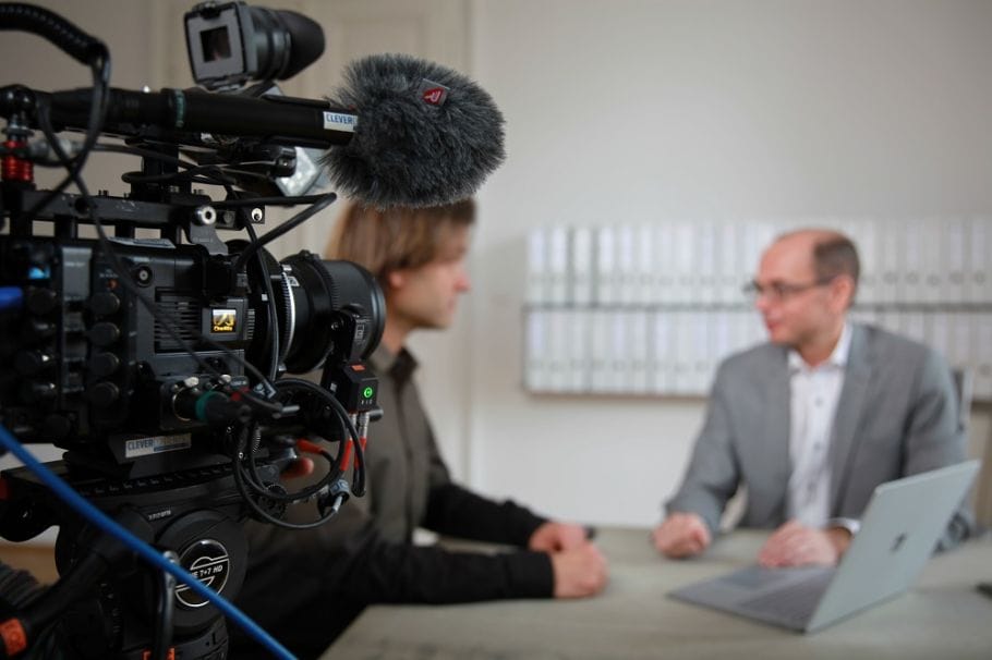Interview im Büro